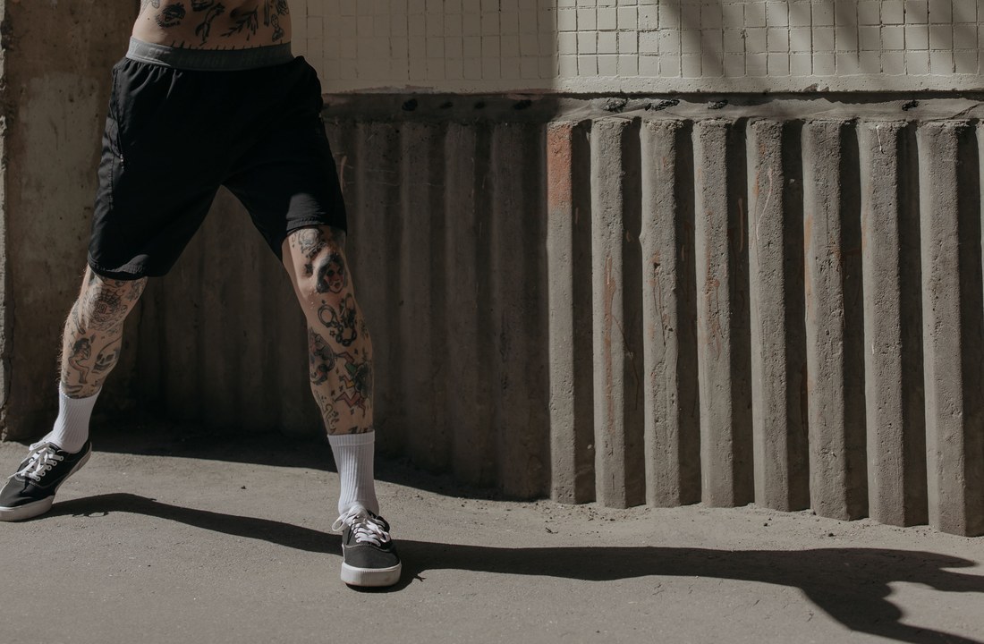 Basketball style shorts assessed for a sports to street product brief