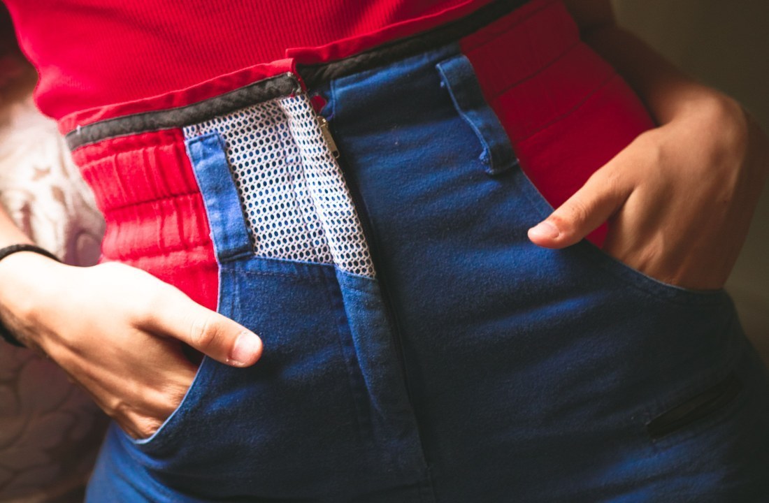 Shorts decoration area coordinated with a sportswear capsule