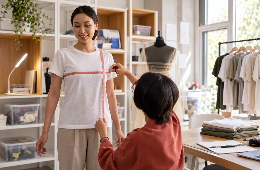 POD T-shirt fit measured before store launch