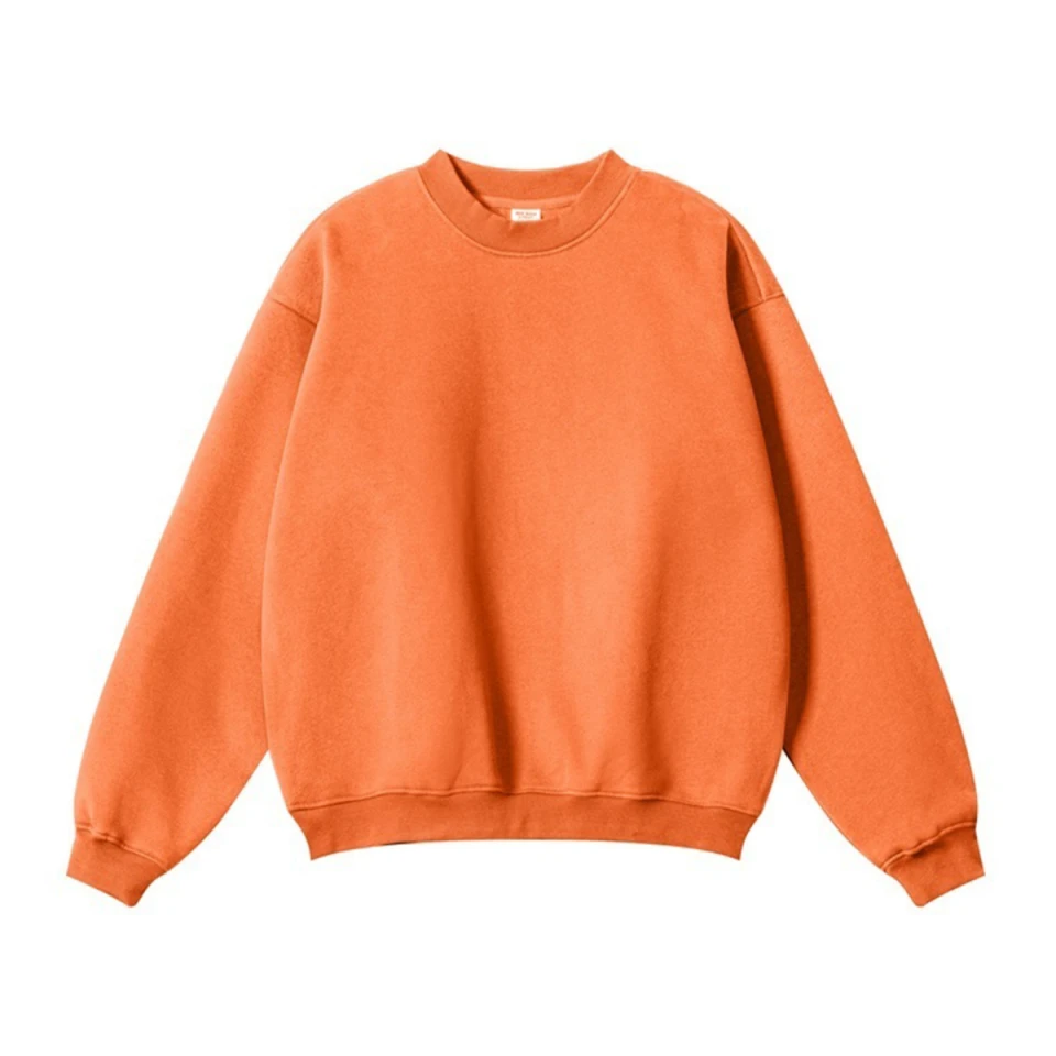 345GSM Women’s Solid-Color Crew Neck  Relaxed Fit Sweatshirt product preview