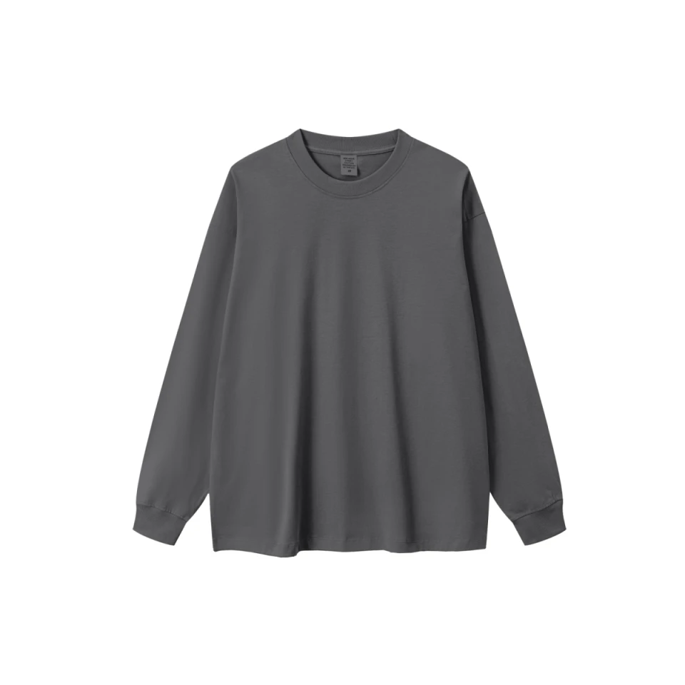 225GSM Unisex Micro-Brushed Cotton-Blend Long-Sleeve T-Shirt product preview