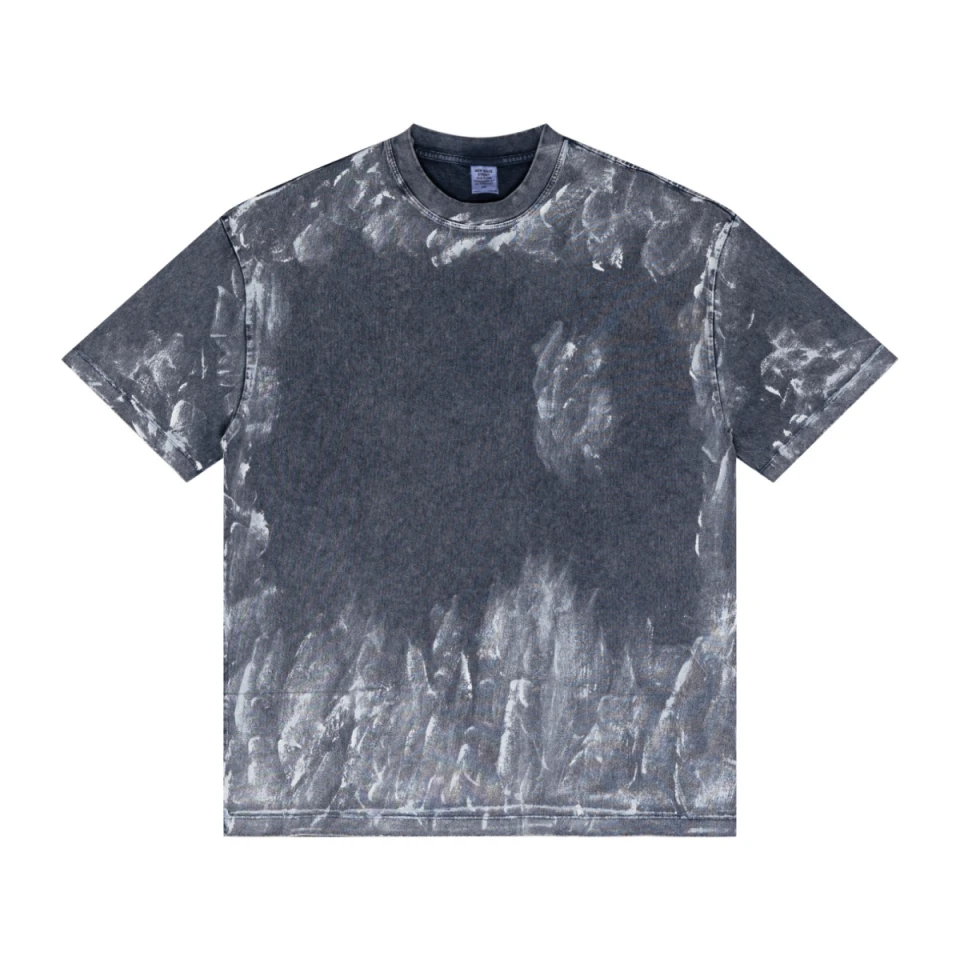 260GSM Unisex Painted Pigment-Wash T-shirt product preview