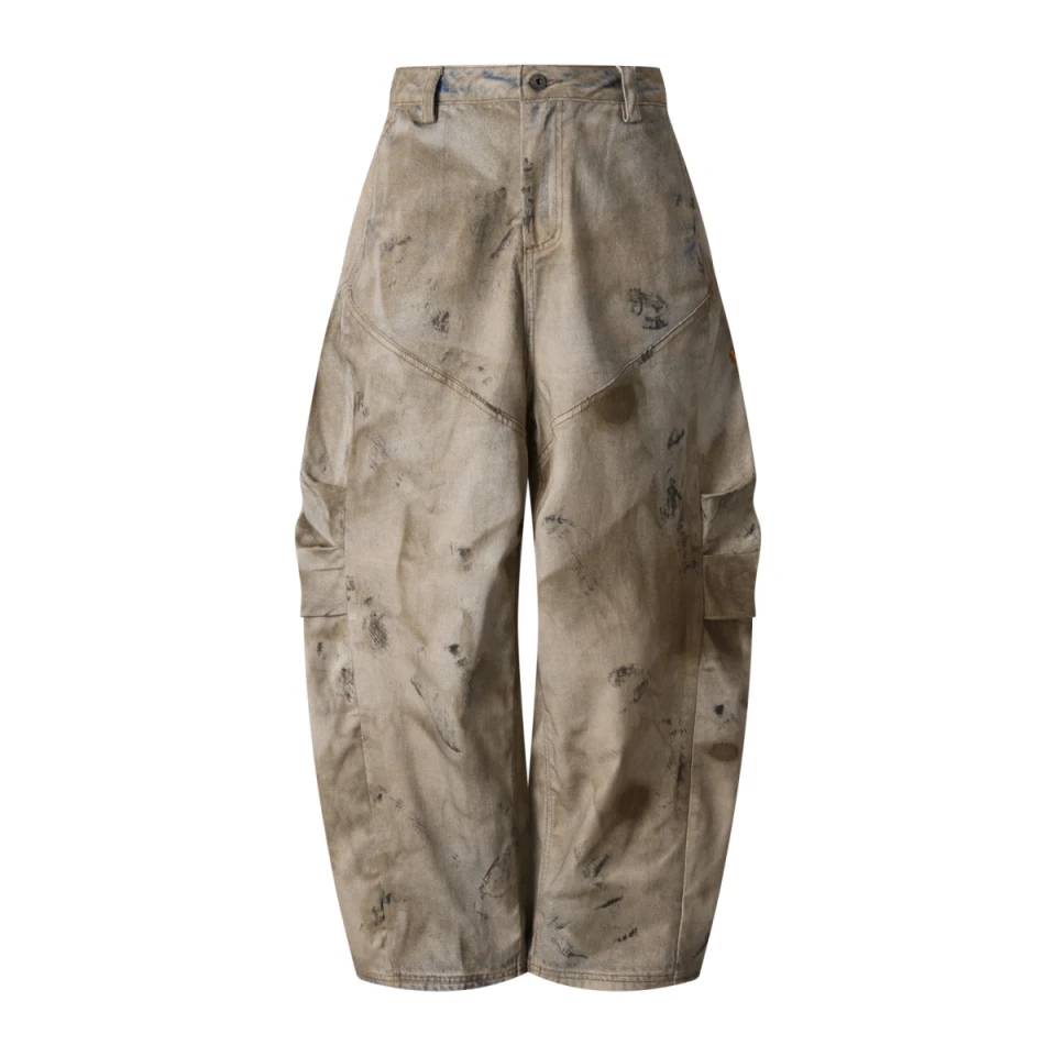 270GSM Men's Cotton Twill Denim Print Loose Fit Pants product preview