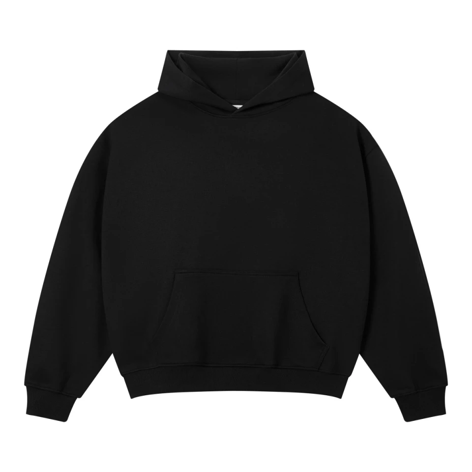 320GSM Men's Old Money Textured Relaxed-Fit Hoodie product preview