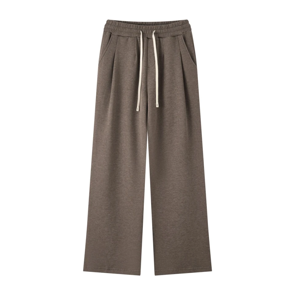 320GSM Men's Old Money Textured Straight-Leg Pants product preview