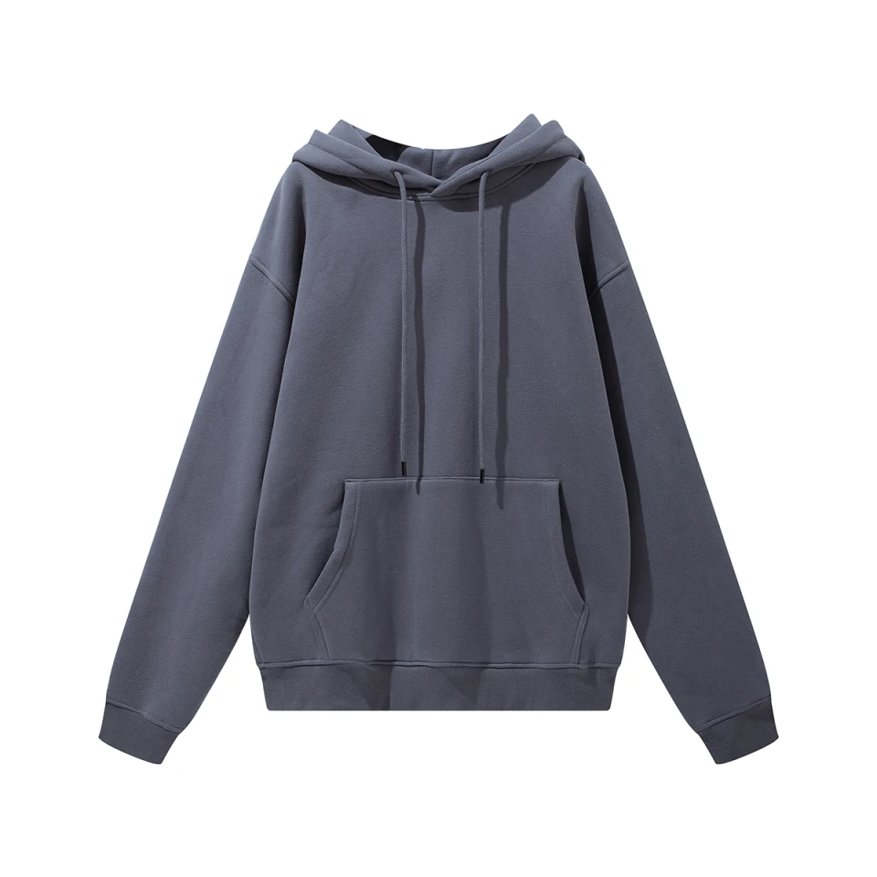 345GSM Men's Oversized Fleece-Lined Pullover Hoodie product preview