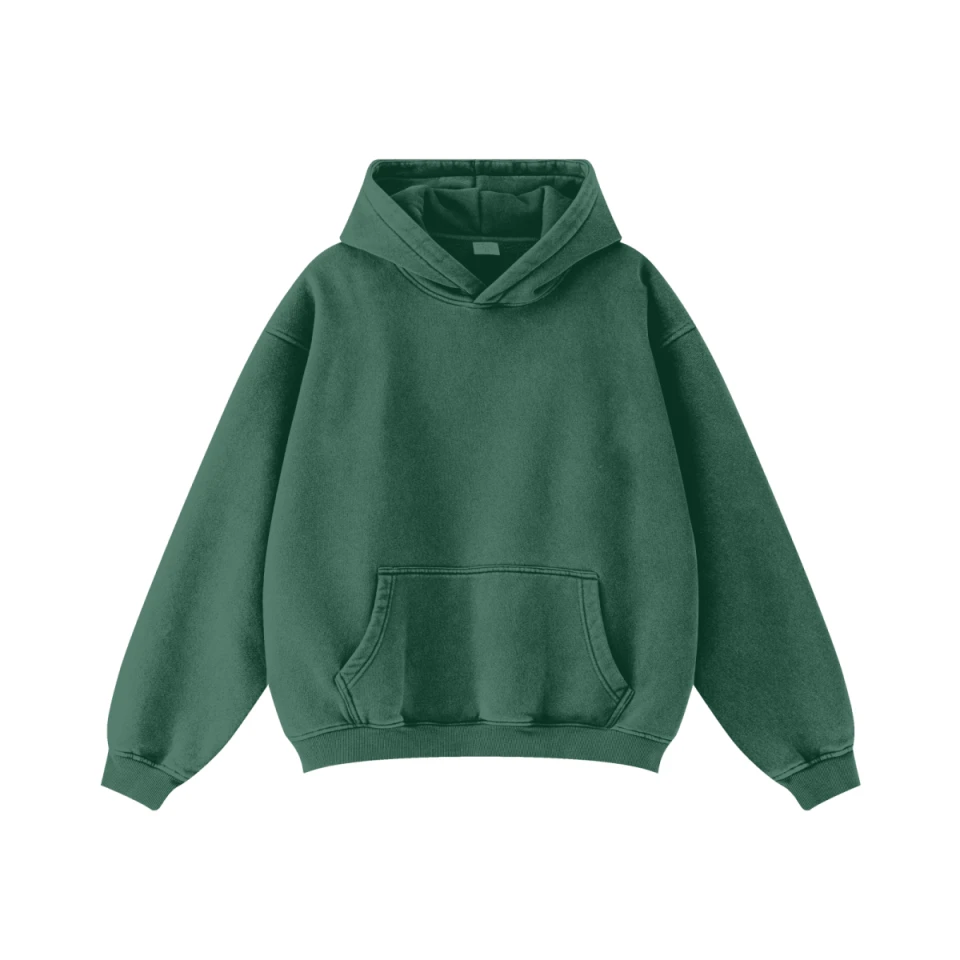 360GSM Unisex Fried-Color Snow-Washed Hoodie product preview