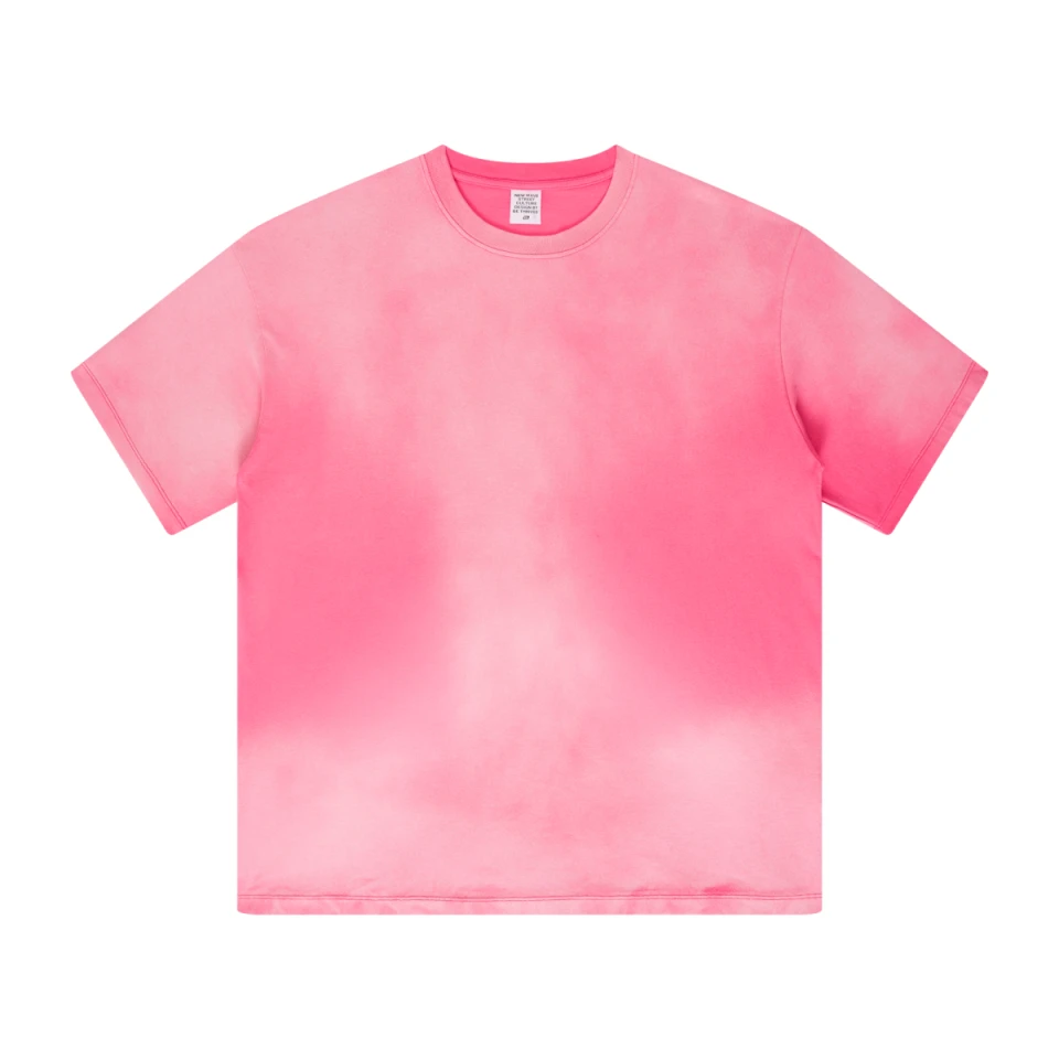 270GSM Women’s Water-Wash PP-Sprayed Monkey Wash Crew Neck T-shirt product preview