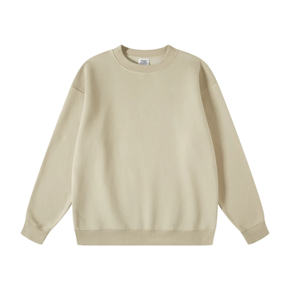 350GSM American-Style Women’s Solid-Color Small Collar Crew Neck Sweatshirt product preview