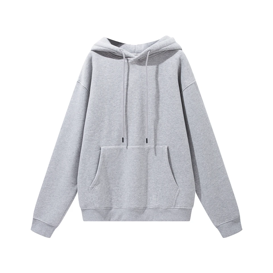 345GSM Women's Neutral-Tone Fleece-Lined Pullover Hoodie product preview