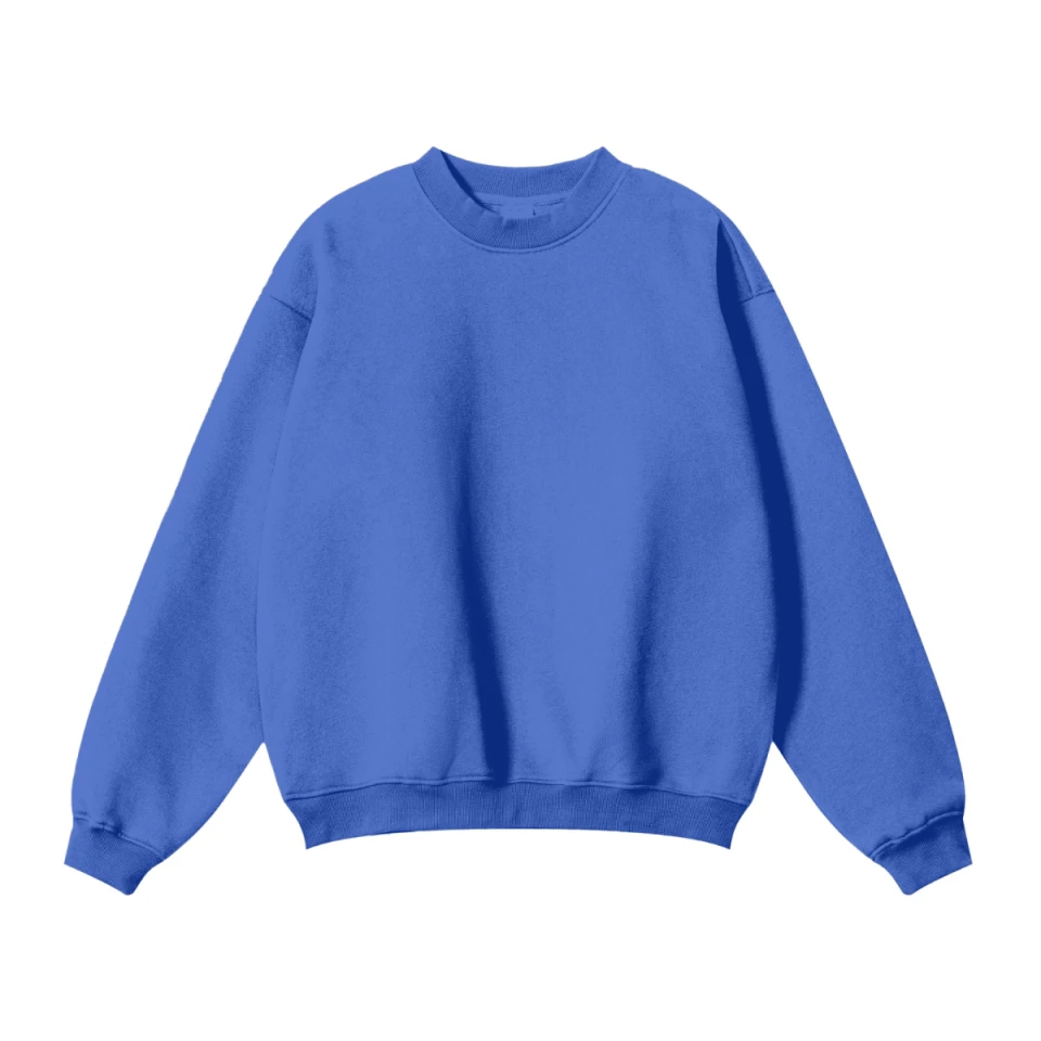 345GSM Men's Solid Color Crewneck Sweatshirt product preview