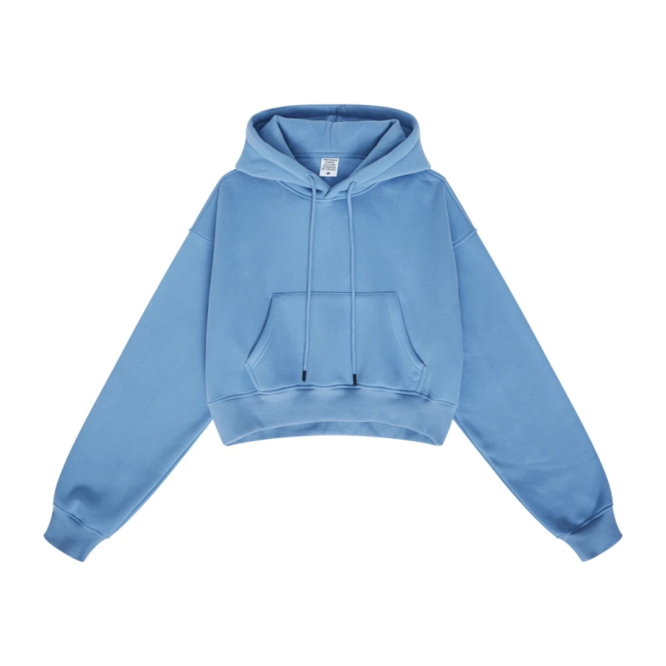 345GSM Women’s Heavyweight Cropped Fleece Hoodie product preview
