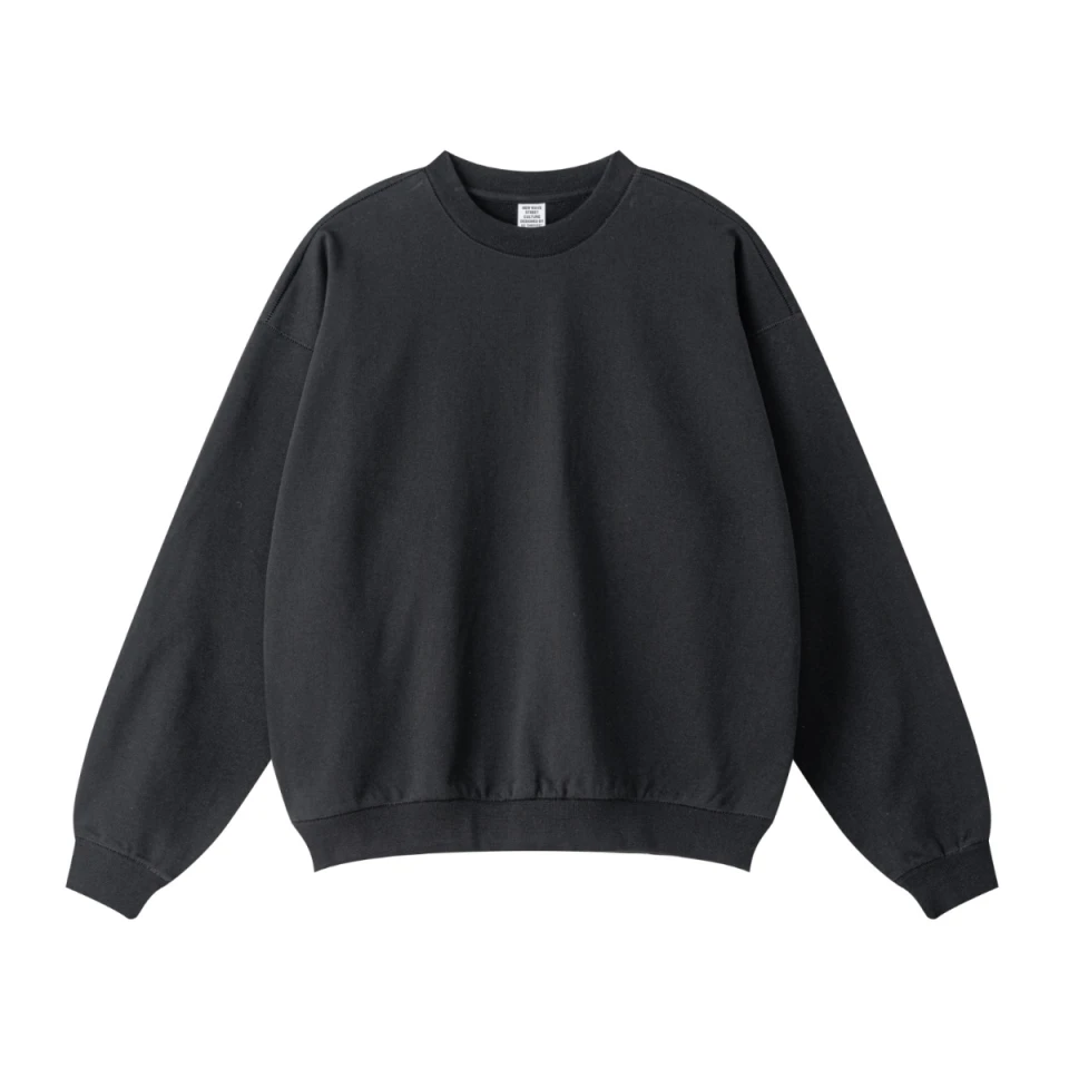 440GSM Unisex Solid-Color French Terry Crew Neck Sweatshirt product preview