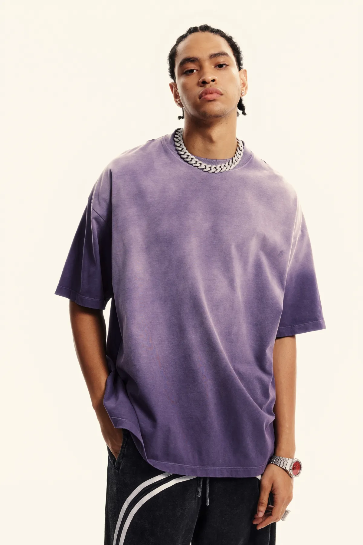Unisex Boxy Tie-dyed T-shirt - Thumbnail Image