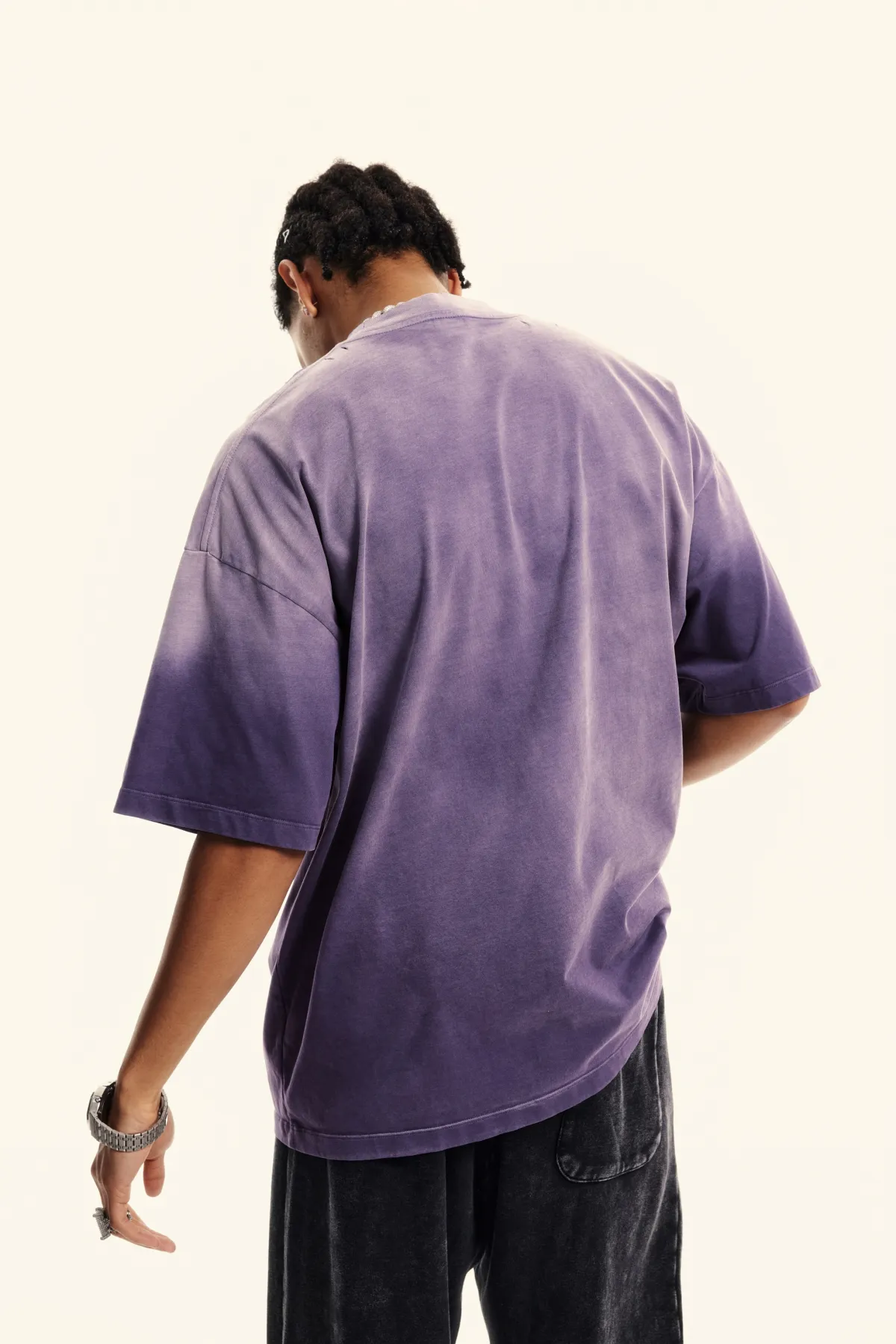 Unisex Boxy Tie-dyed T-shirt - Thumbnail Image