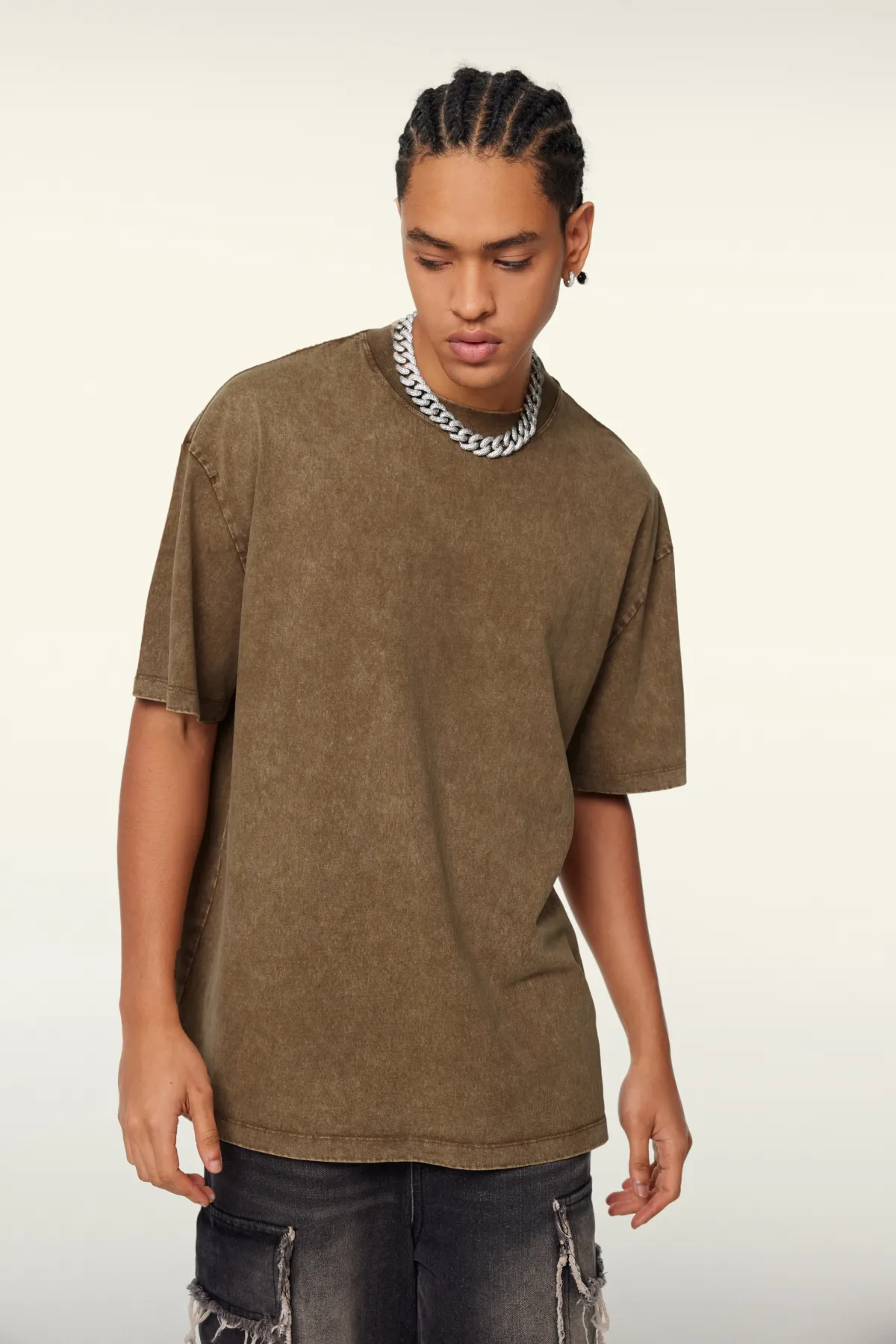 Vintage Soft Cotton Long T-Shirt - Thumbnail Image