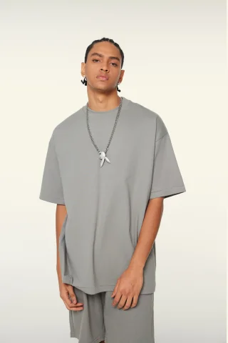 Unisex Classic Long Crew Neck T Shirt - Thumbnail Image