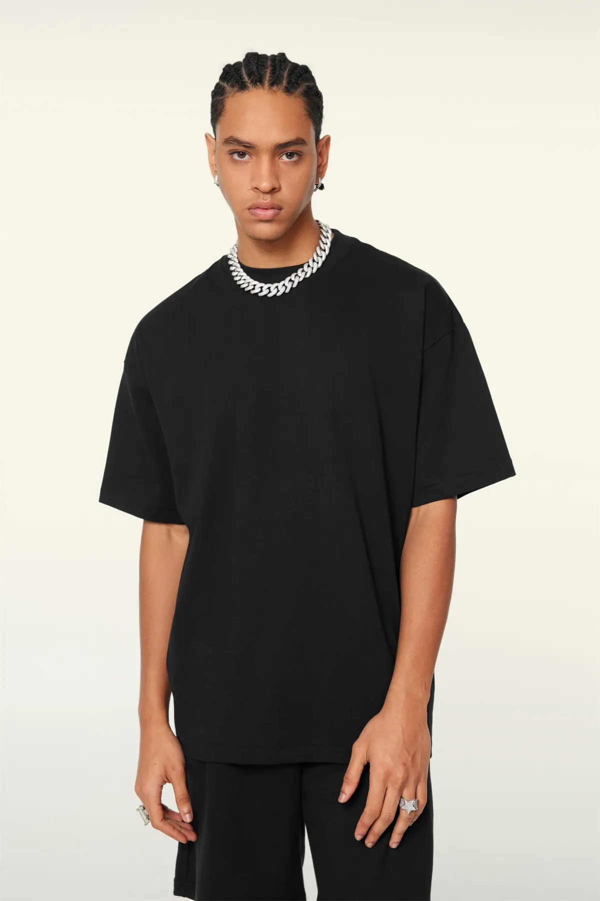Unisex Classic Long Crew Neck T Shirt - Thumbnail Image