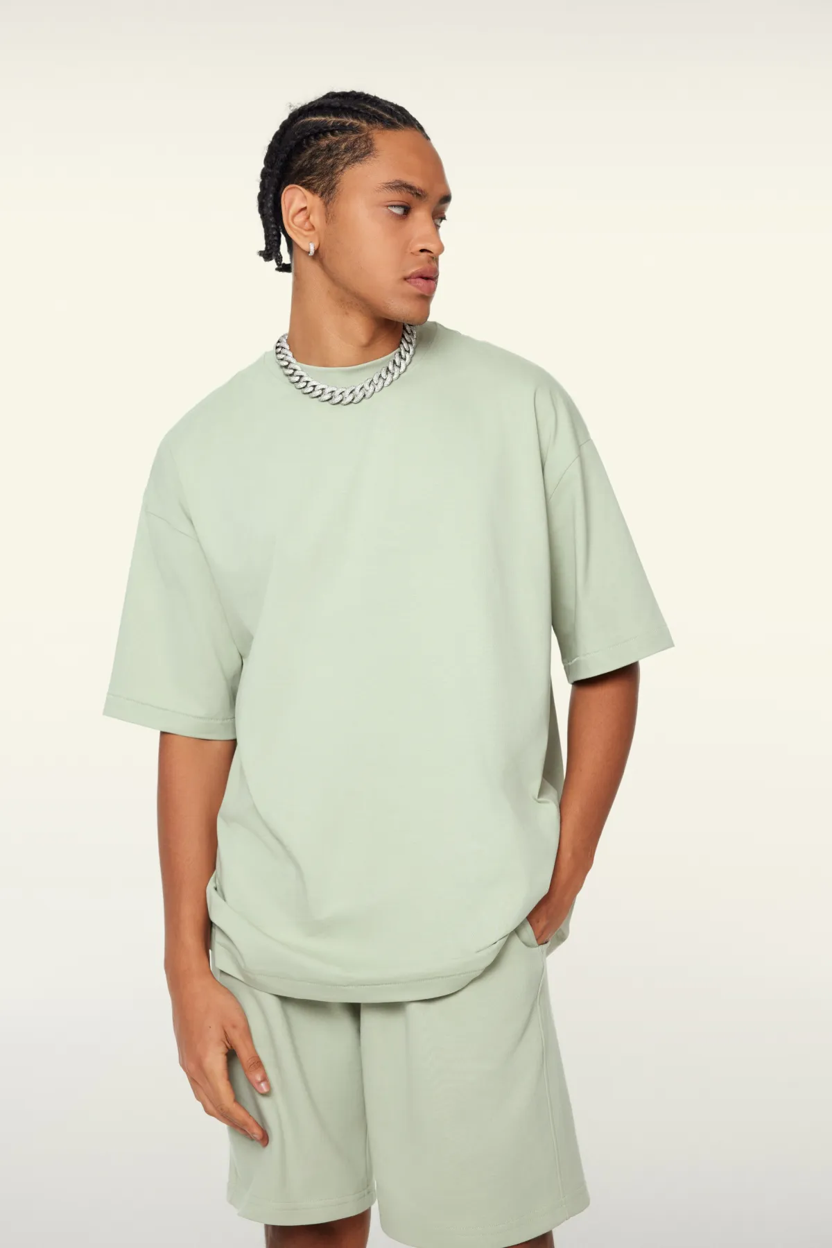 Unisex Classic Long Crew Neck T Shirt - Thumbnail Image