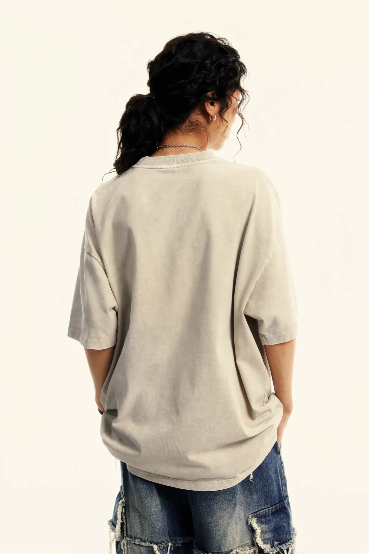 Unisex Casual Tight Neck T-Shirt - Thumbnail Image