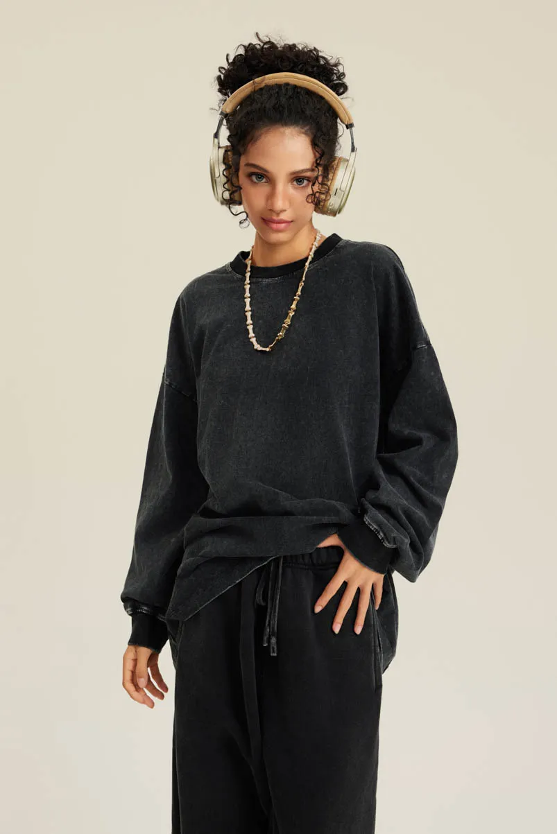 Women’s Versatile Vintage Long Sleeve Tee  - Thumbnail Image