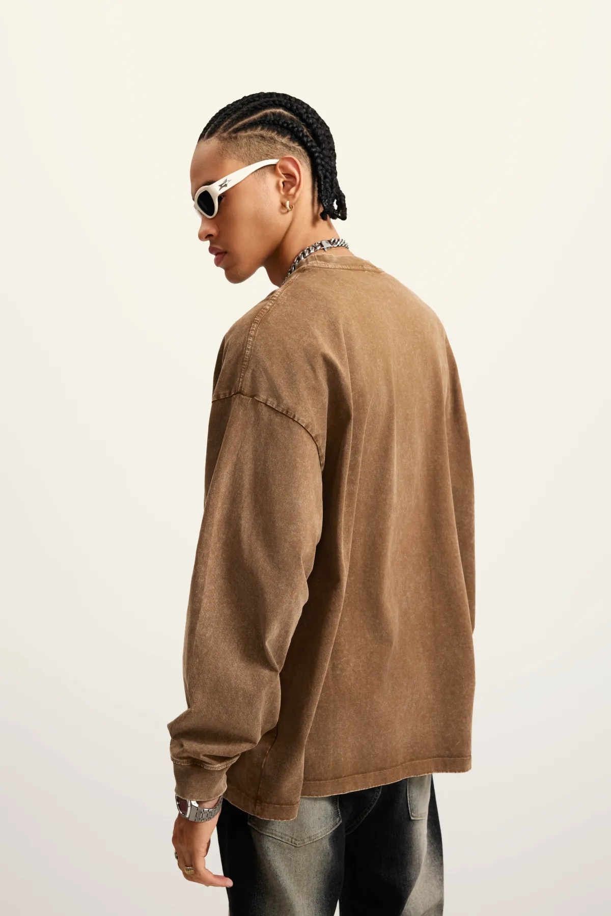 Unisex Long Sleeve Cotton T-Shirt - Thumbnail Image