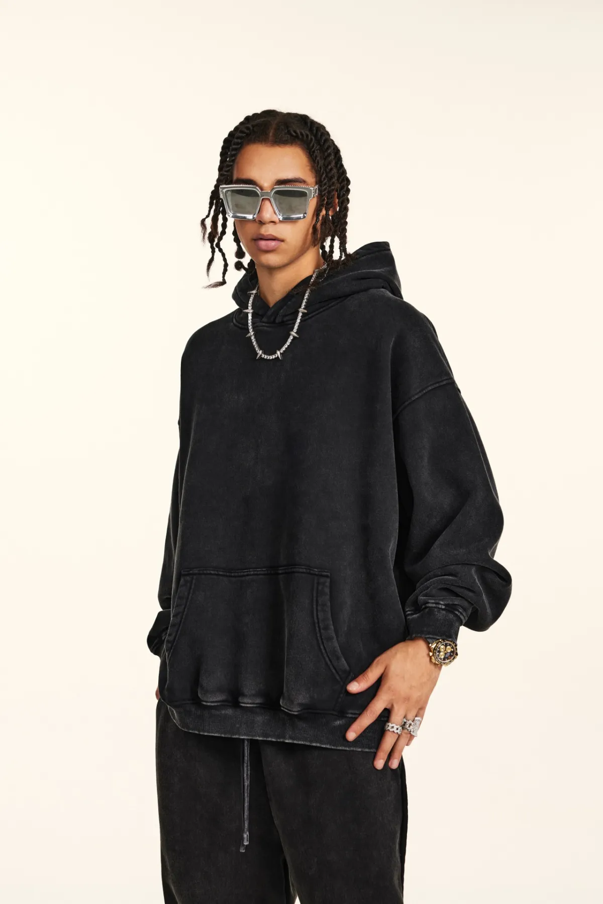 Unisex Vintage Graphic Hoodie - Thumbnail Image