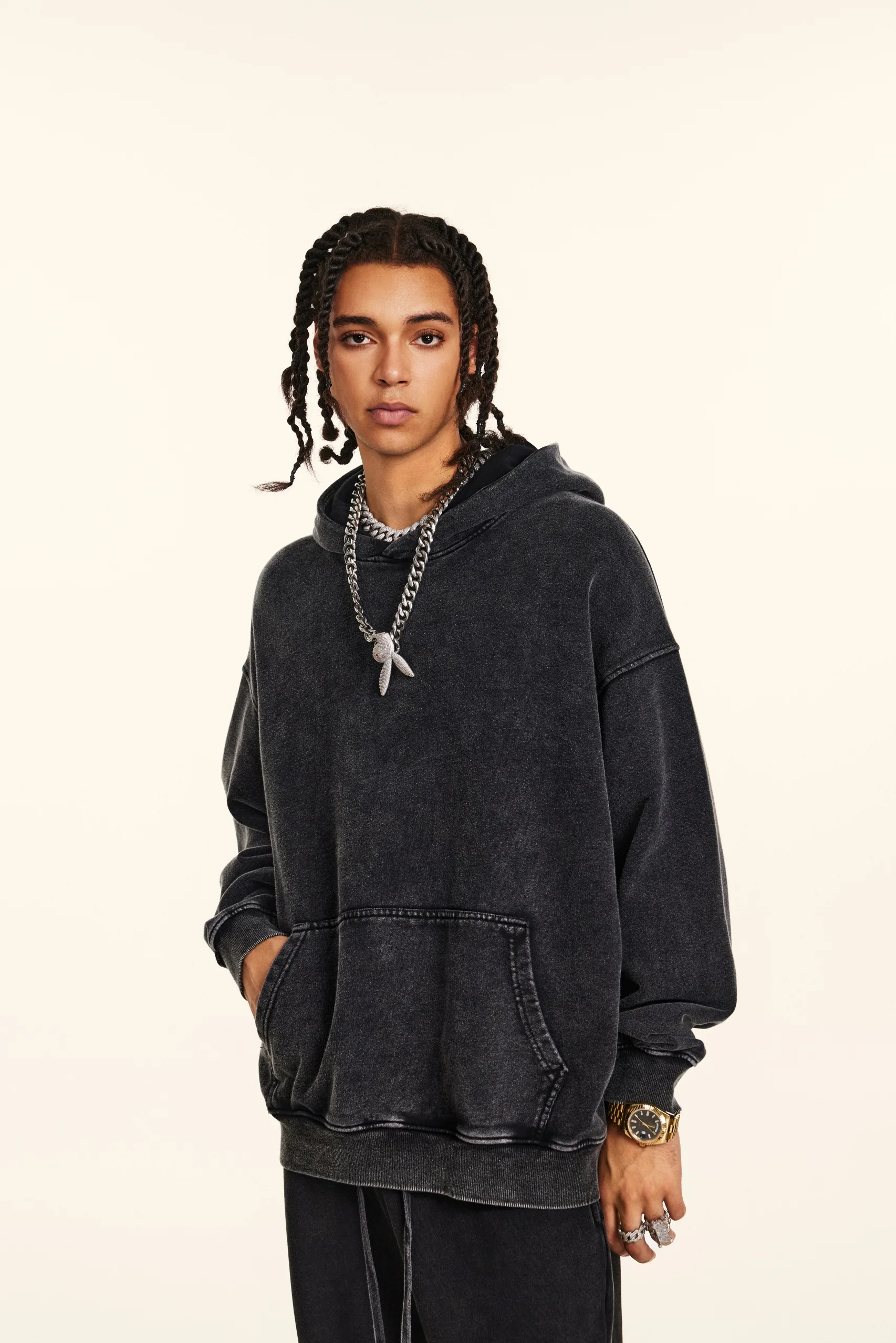 Unisex Trendy Streetwear Hoodie - Thumbnail Image