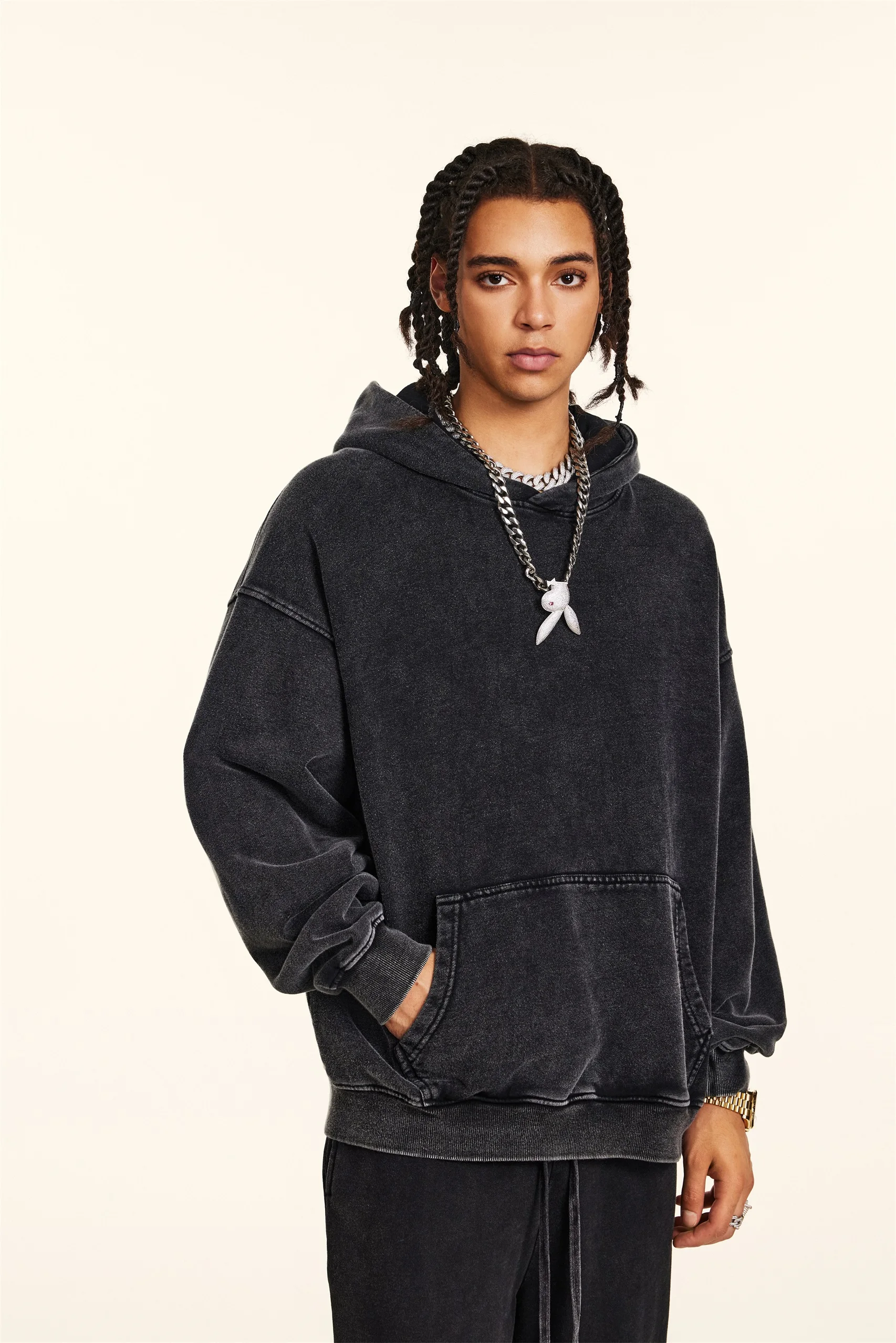 Unisex Trendy Streetwear Hoodie - Thumbnail Image