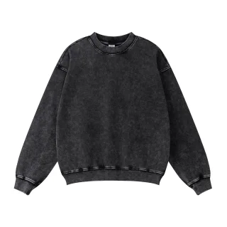 380GSM Unisex Black Long Sleeve Tee - Thumbnail Image