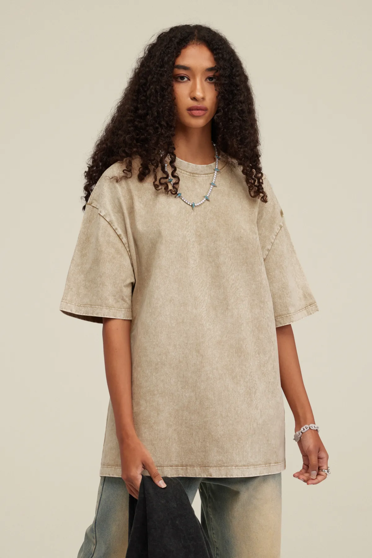 Women’s Vintage Soft Cotton Long T-Shirt - Thumbnail Image