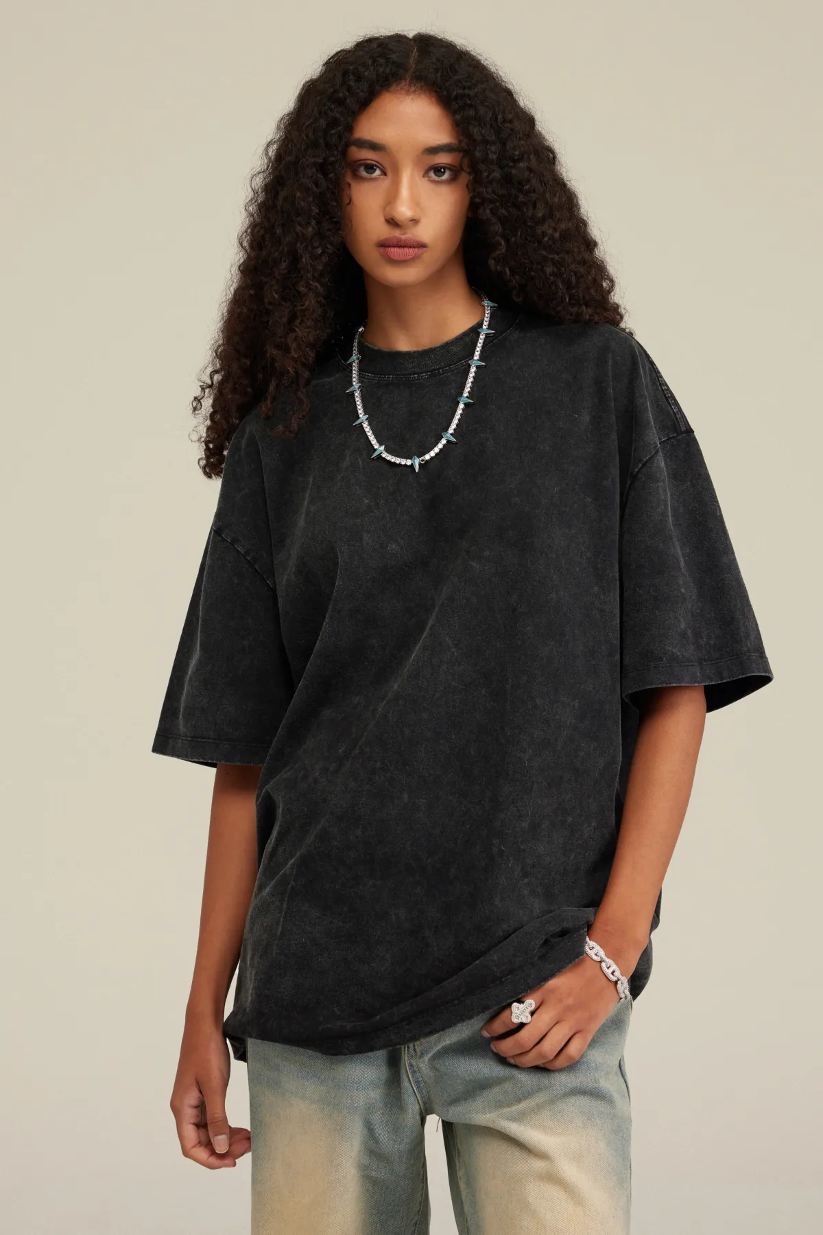 Women’s Vintage Soft Cotton Long T-Shirt - Thumbnail Image