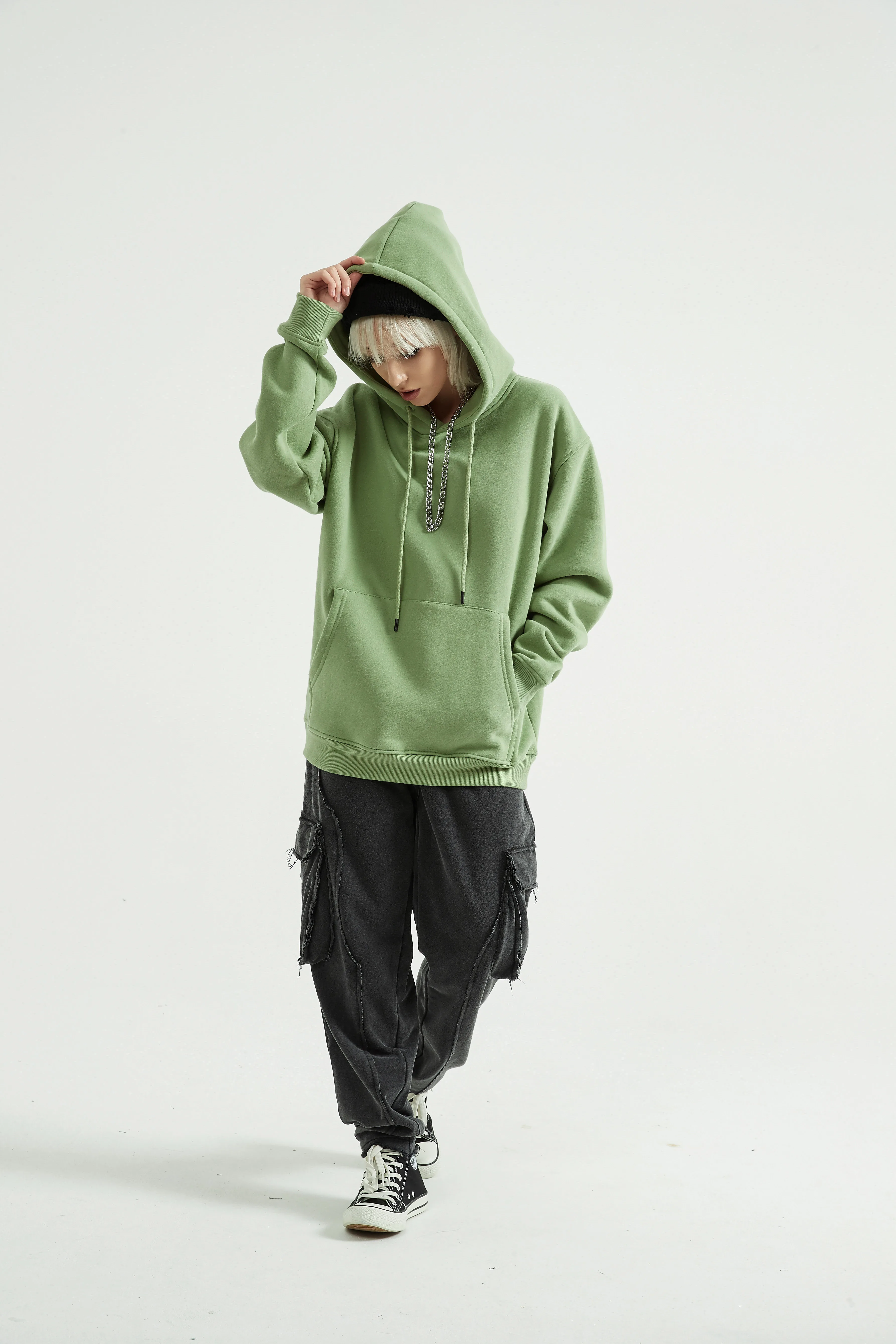 premium colorful fleece hoodie - Thumbnail Image