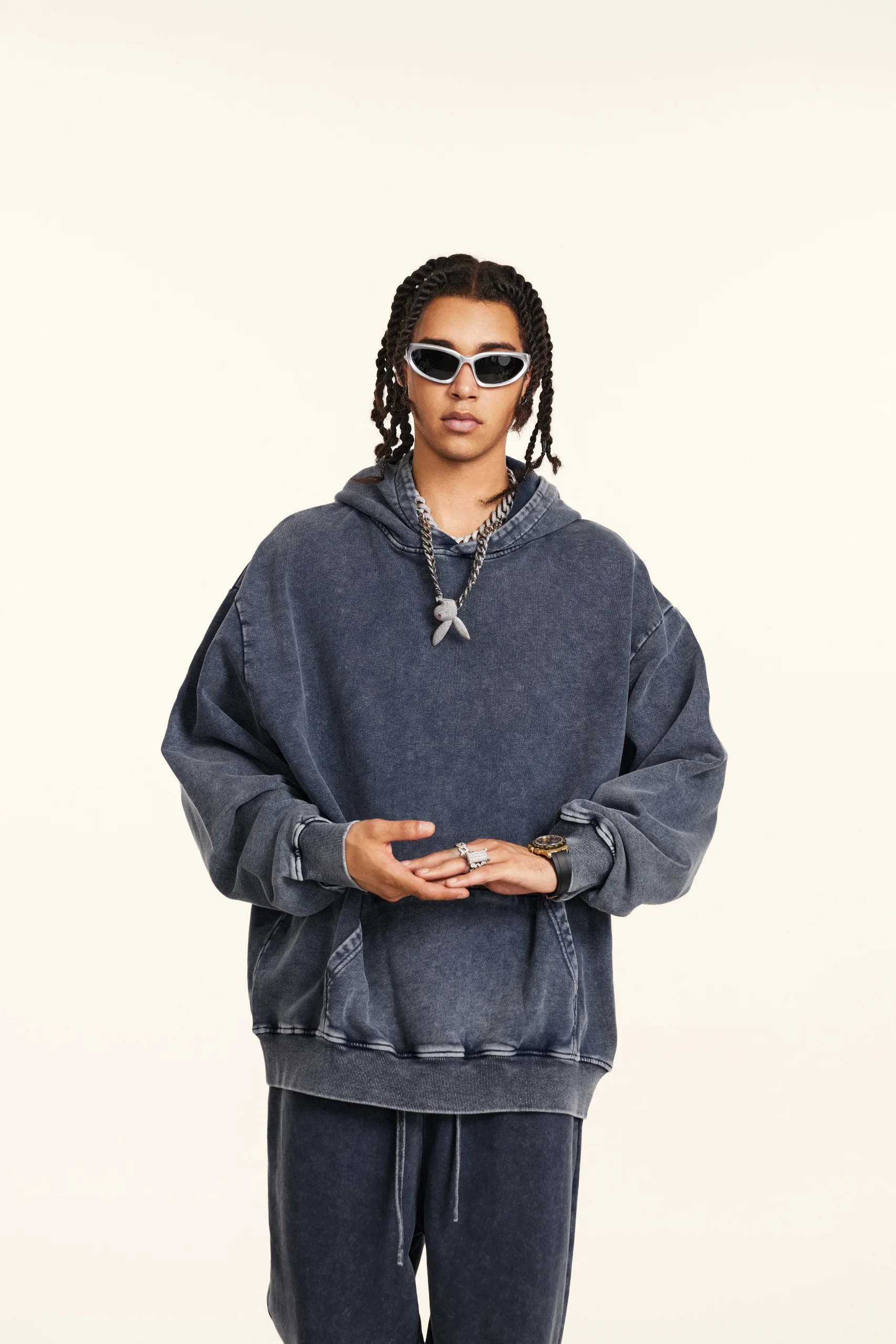 Unisex Trendy Streetwear Hoodie - Thumbnail Image