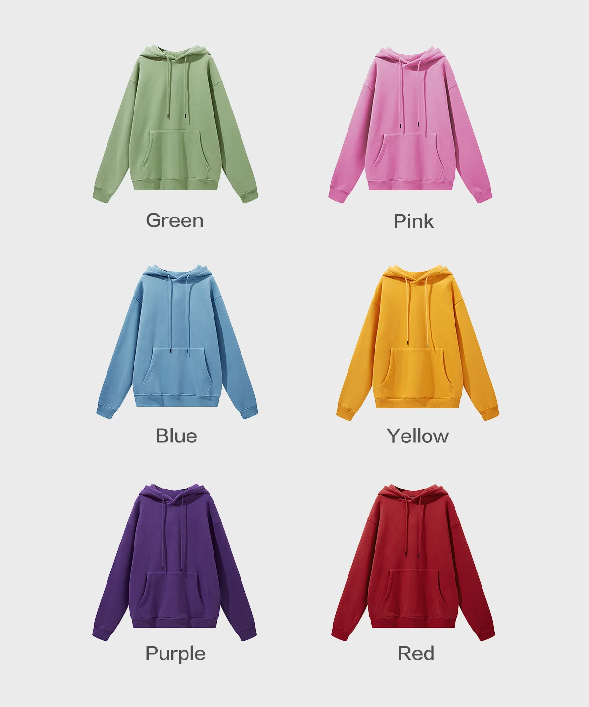 premium colorful fleece hoodie - Thumbnail Image