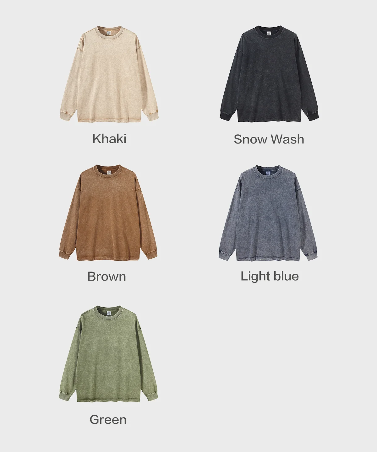 Women’s Versatile Vintage Long Sleeve Tee  - Thumbnail Image