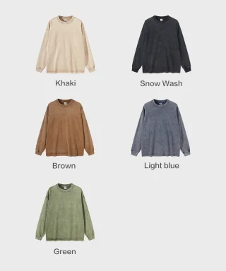 Women’s Versatile Vintage Long Sleeve Tee  - Thumbnail Image