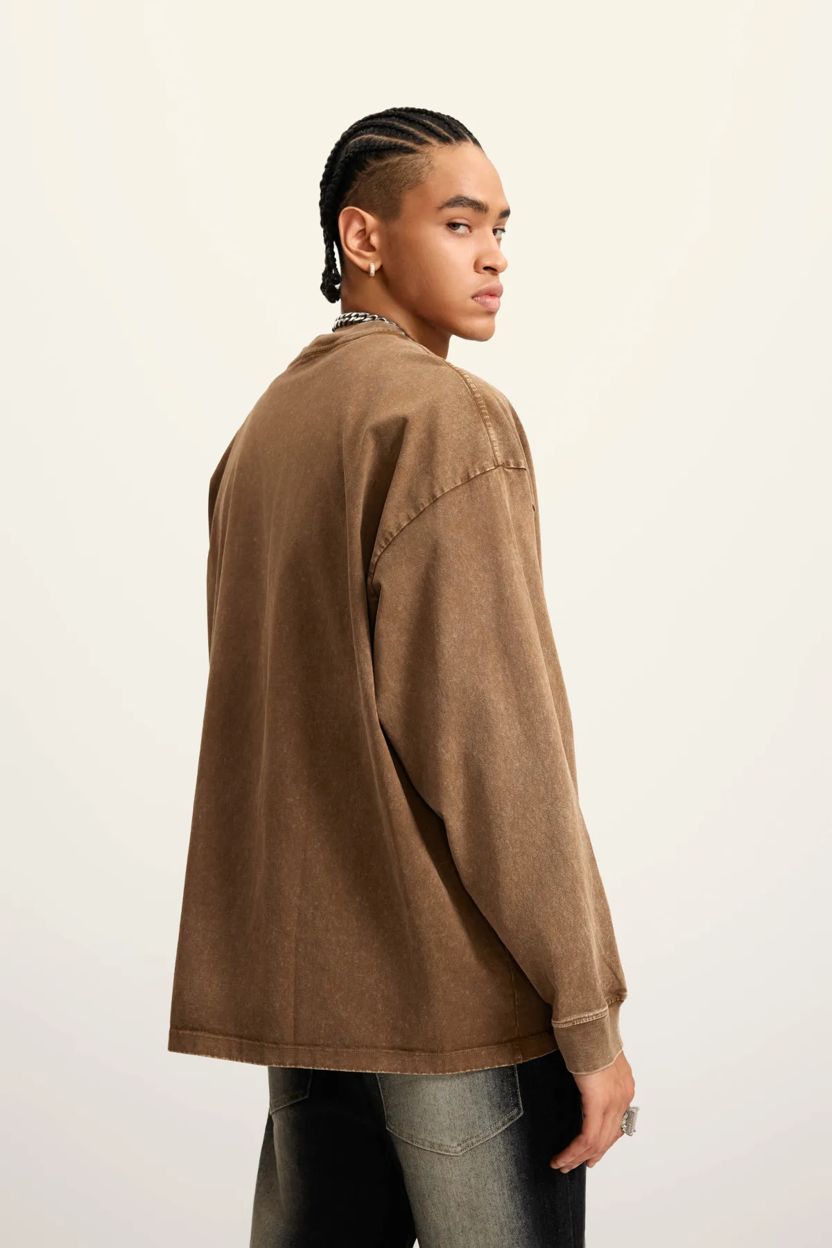 Unisex Long Sleeve Cotton T-Shirt - Thumbnail Image