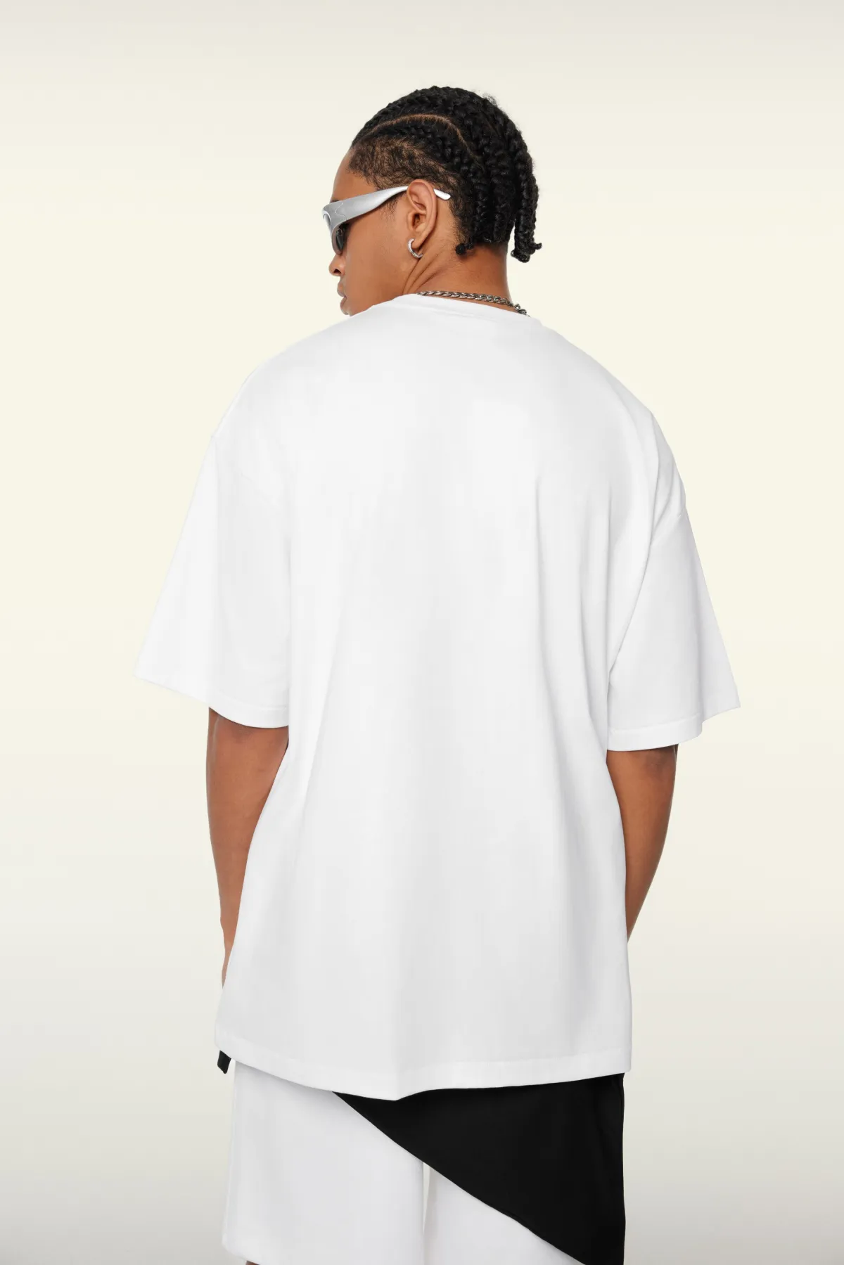 Eco-Chic Comfort Long Crew Neck T-Shirt - Thumbnail Image