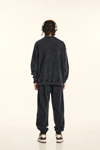 380GSM Unisex Black Long Sleeve Tee - Thumbnail Image