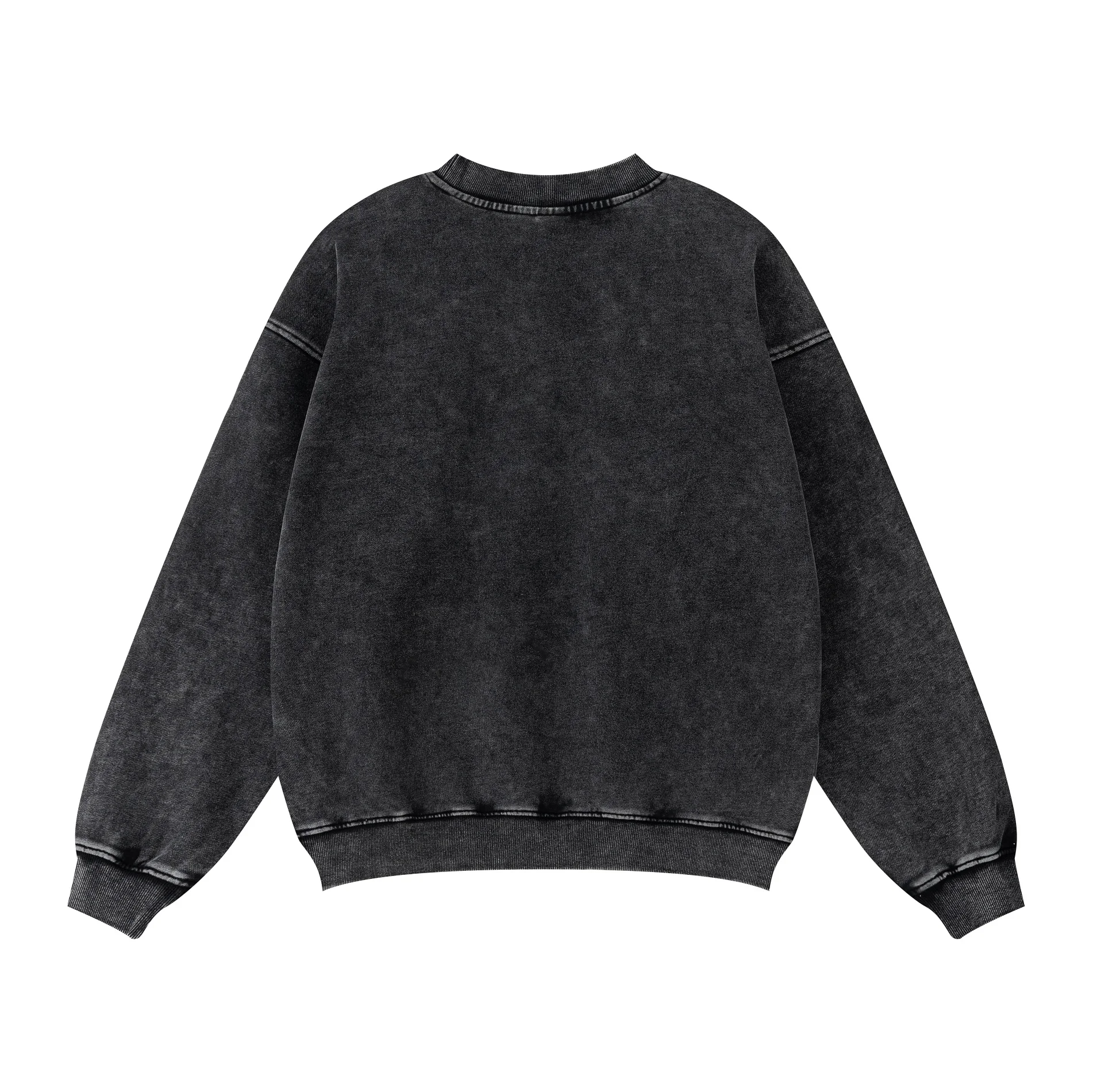 380GSM Unisex Black Long Sleeve Tee - Thumbnail Image