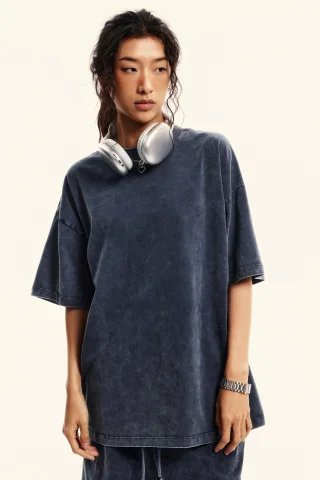 Unisex Casual Tight Neck T-Shirt - Thumbnail Image