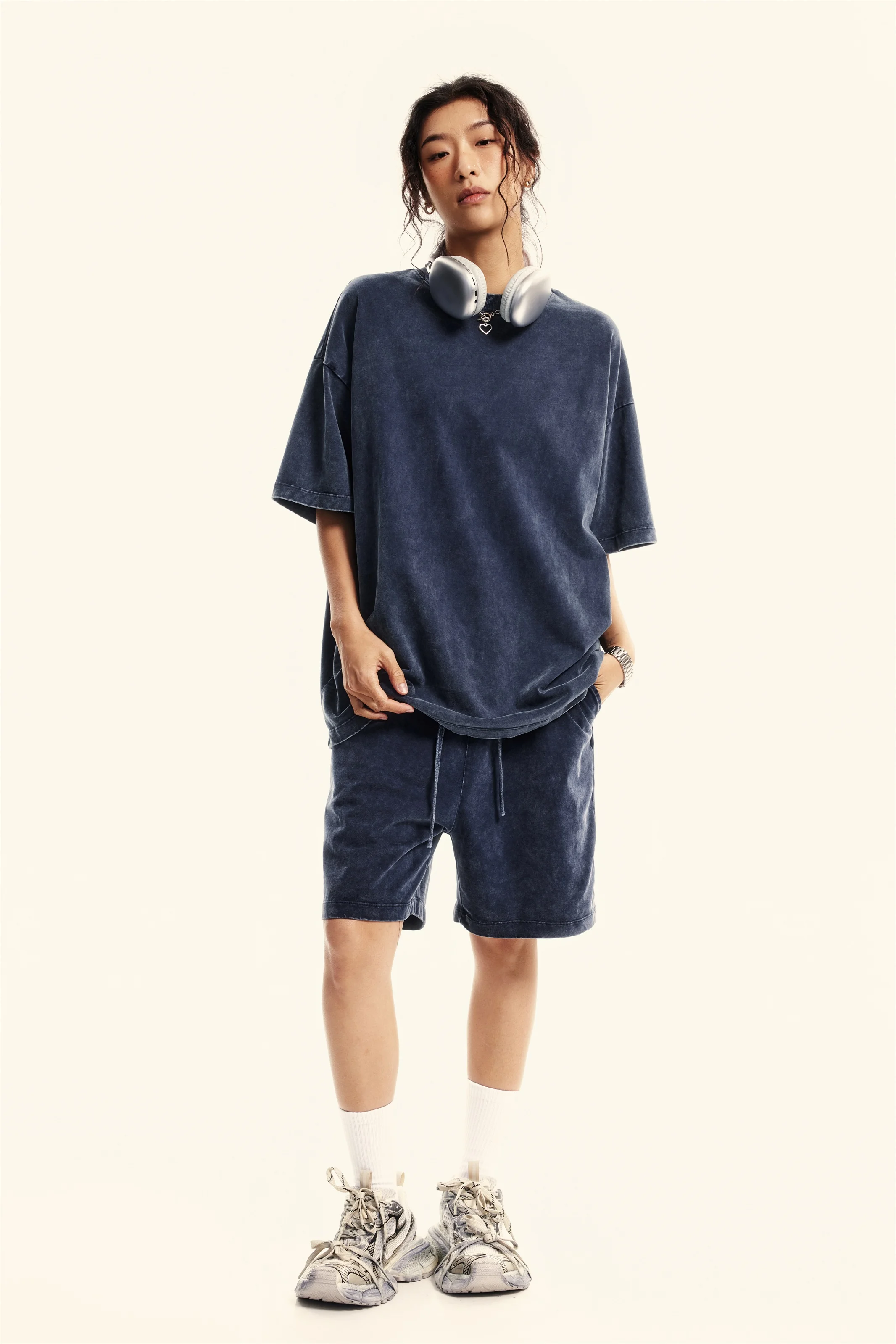 Unisex Casual Tight Neck T-Shirt - Thumbnail Image