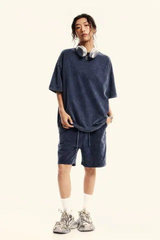 Unisex Casual Tight Neck T-Shirt - Thumbnail Image