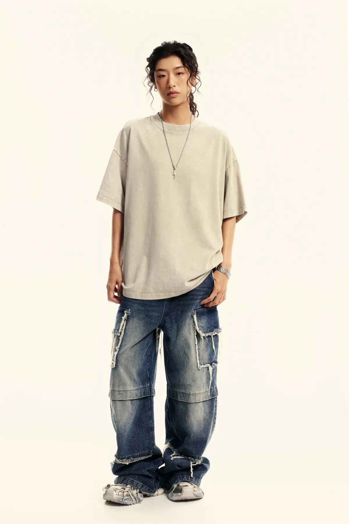 Unisex Casual Tight Neck T-Shirt - Thumbnail Image