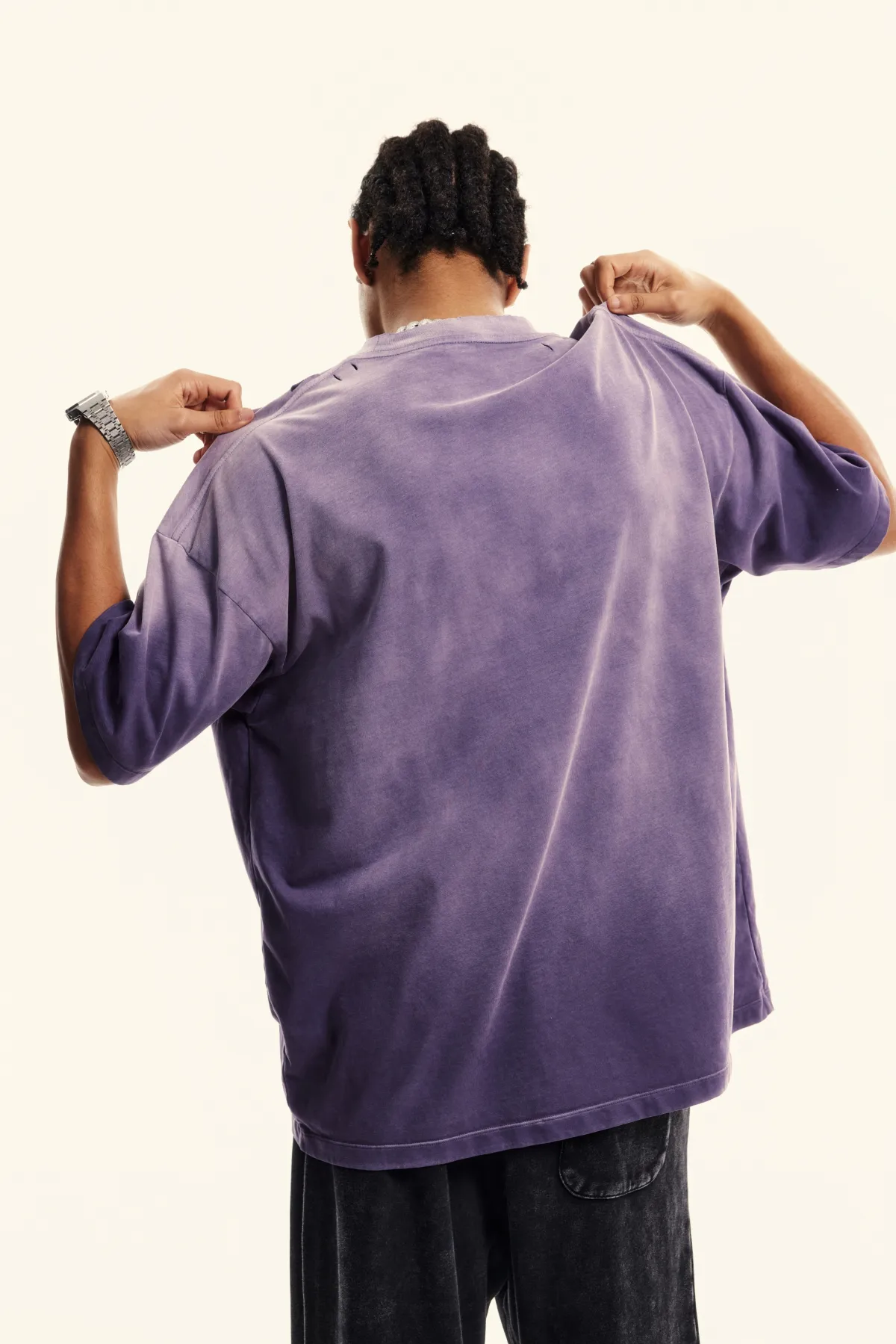 Unisex Boxy Tie-dyed T-shirt - Thumbnail Image