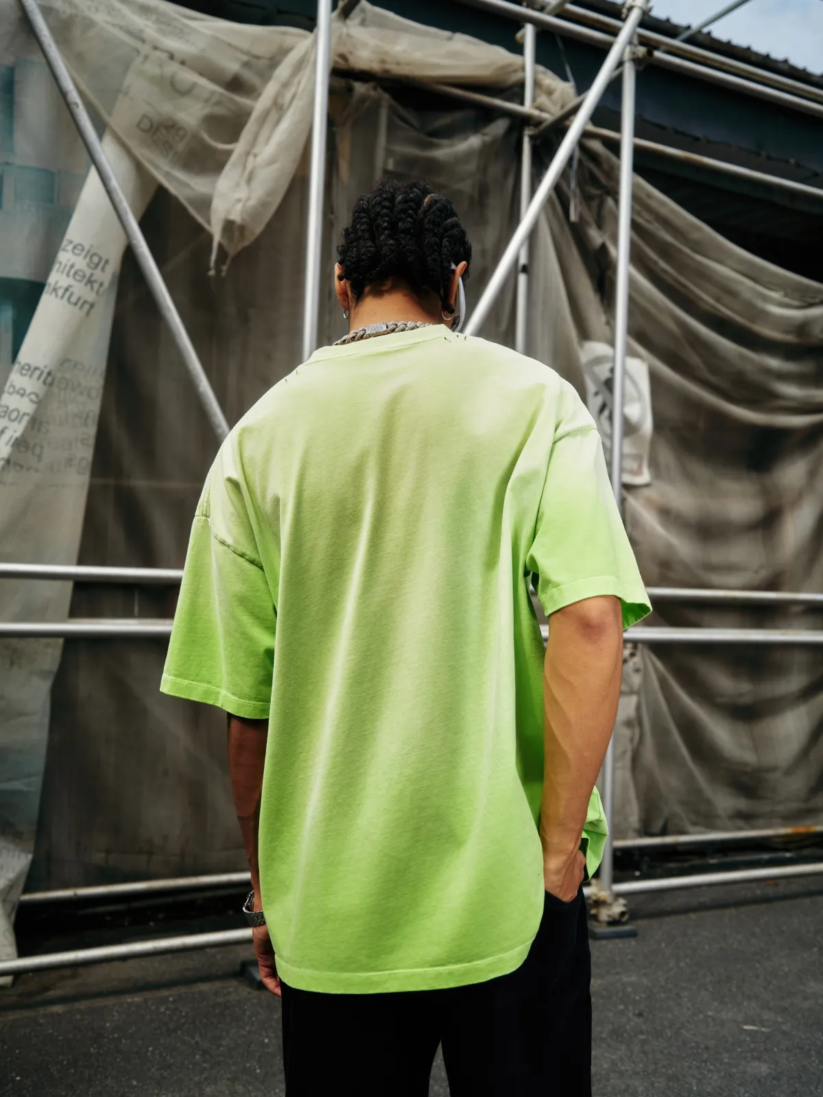 Unisex Boxy Tie-dyed T-shirt - Thumbnail Image